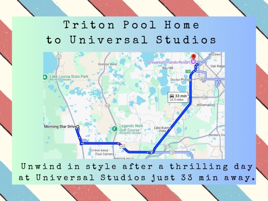 Triton Vacation Pool Home Near Disney Орландо Екстериор снимка
